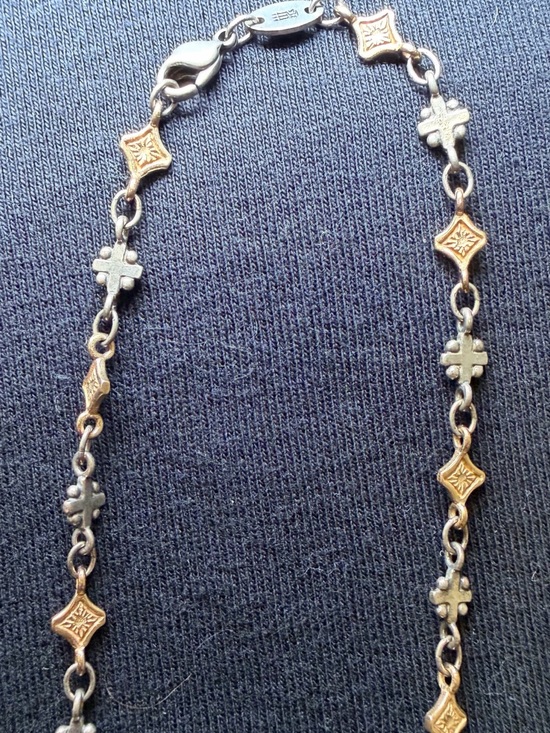 James Avery Jewelry - RARE RETIRED James Avery 18" Glory to Glory Necklace 14K Gold Sterling Silver